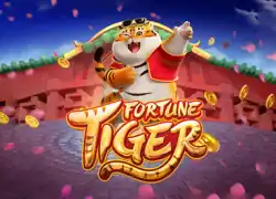 Colorful Fortune Tiger slot game with a cheerful tiger mascot and vibrant background.